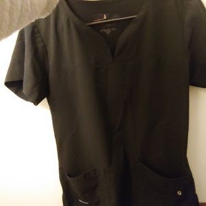 Grey's Anatomy Black Scrub Top